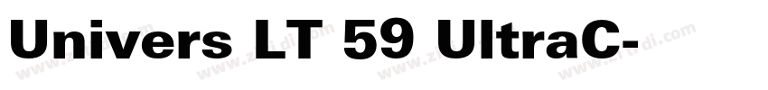 Univers LT 59 UltraC字体转换